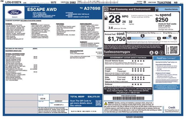 2026 Ford Escape Active
