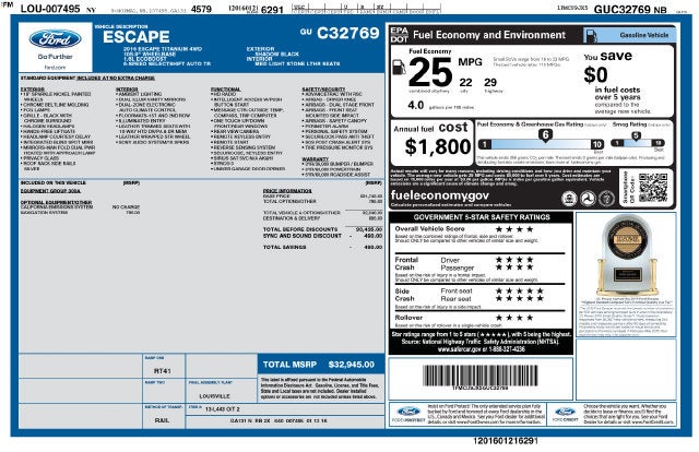 2016 Ford Escape Titanium