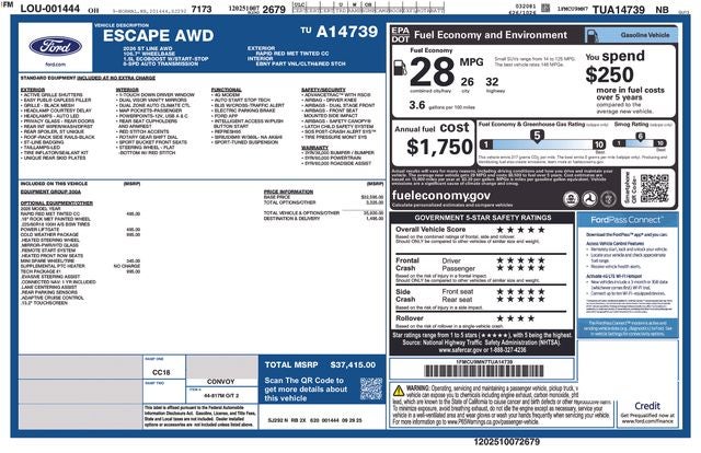 2026 Ford Escape ST-Line