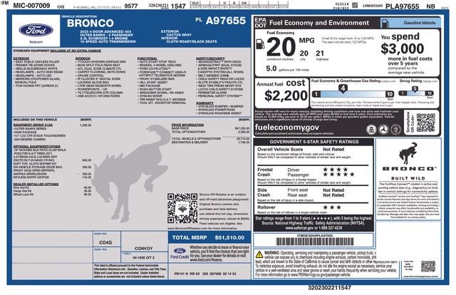 2023 Ford Bronco Outer Banks