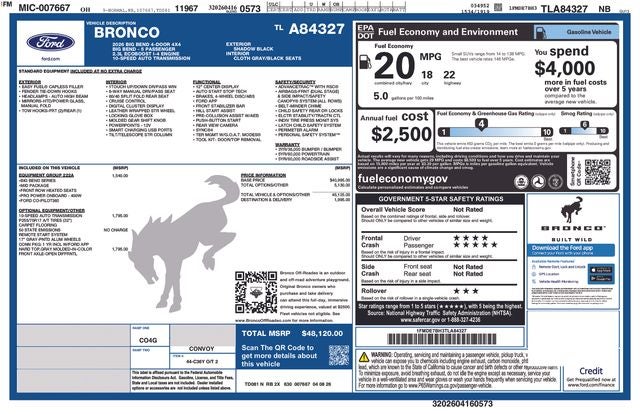 2026 Ford Bronco Big Bend In-Transit