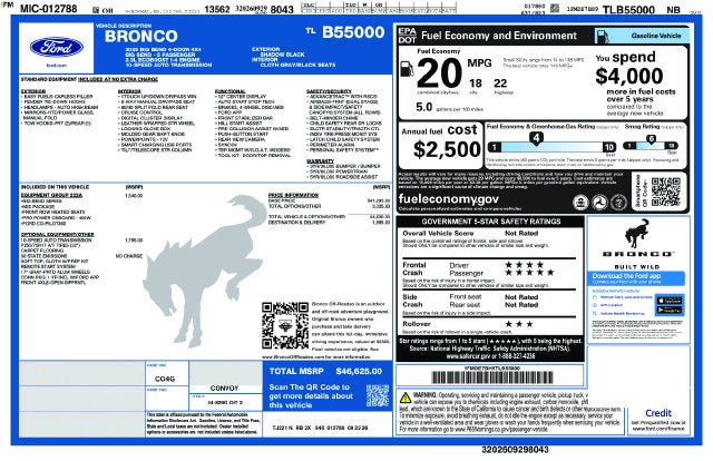 2026 Ford Bronco Big Bend In-Transit