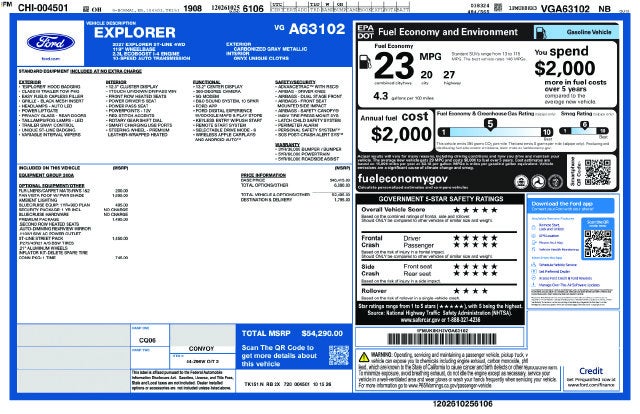 2027 Ford Explorer ST-Line In-Transit