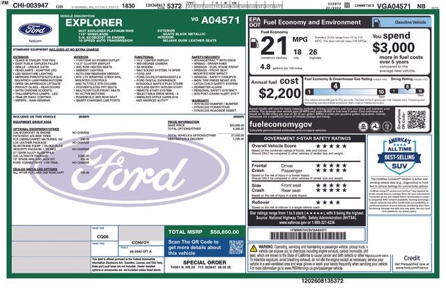 2027 Ford Explorer Platinum