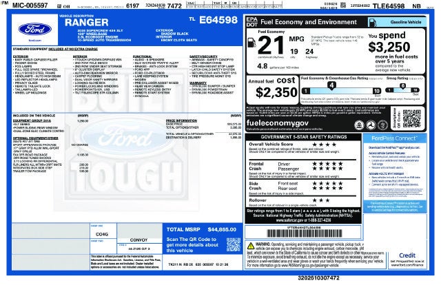 2026 Ford Ranger XLT In-Transit