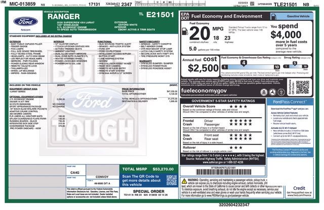 2026 Ford Ranger Lariat