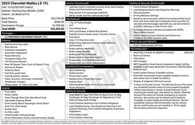 2023 Chevrolet Malibu LS 1FL