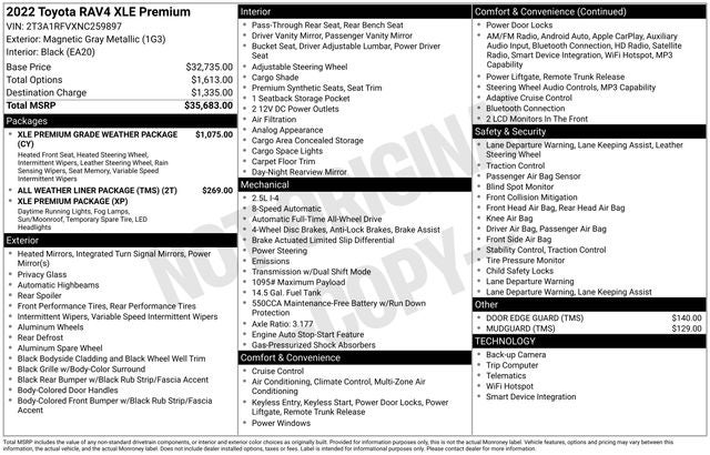 2022 Toyota RAV4 XLE Premium