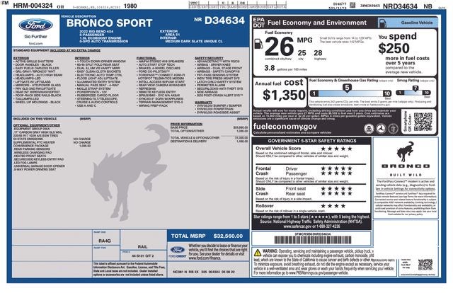 2022 Ford Bronco Sport Big Bend