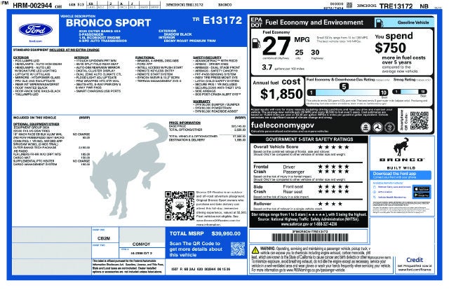2026 Ford Bronco Sport Outer Banks