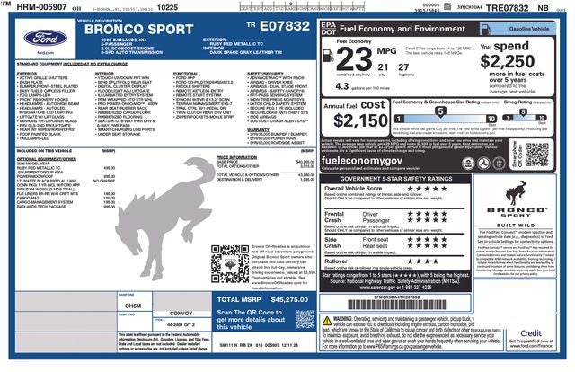 2026 Ford Bronco Sport Badlands