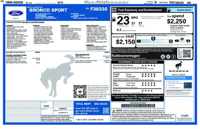 2026 Ford Bronco Sport Badlands In-Transit