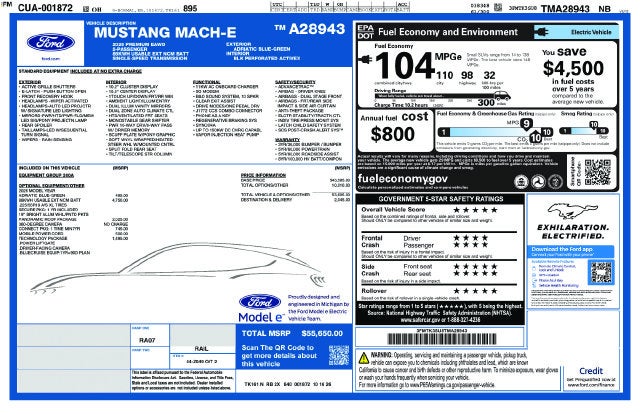 2026 Ford Mustang Mach-E Premium In-Transit