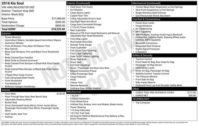 2016 Kia Soul Base