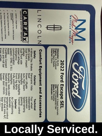 2022 Ford Escape SEL