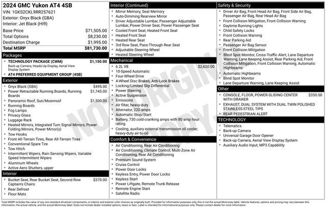 2024 GMC Yukon AT4