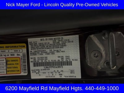 2017 Lincoln Continental Select