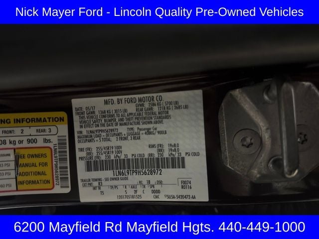 2017 Lincoln Continental Select