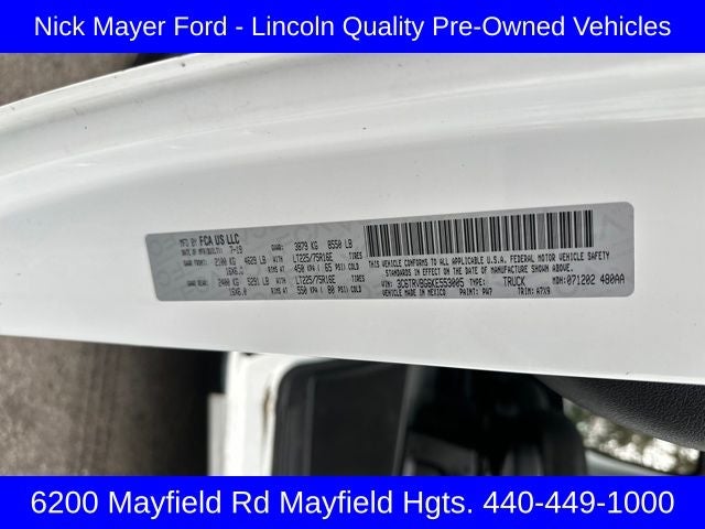 2019 RAM ProMaster 1500 Base