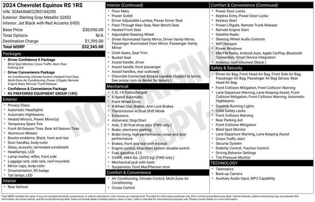 2024 Chevrolet Equinox RS