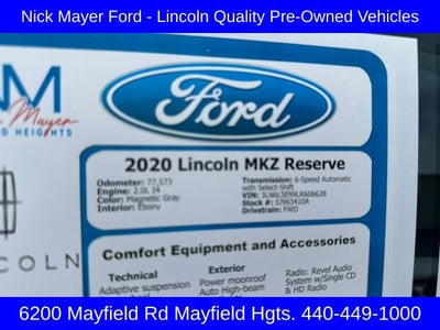 2020 Lincoln MKZ Reserve