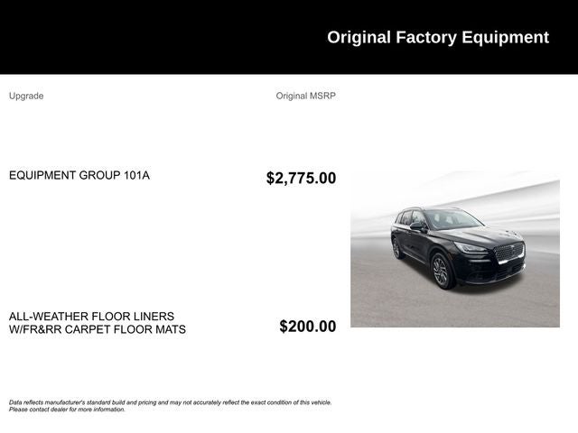 2022 Lincoln Corsair Standard