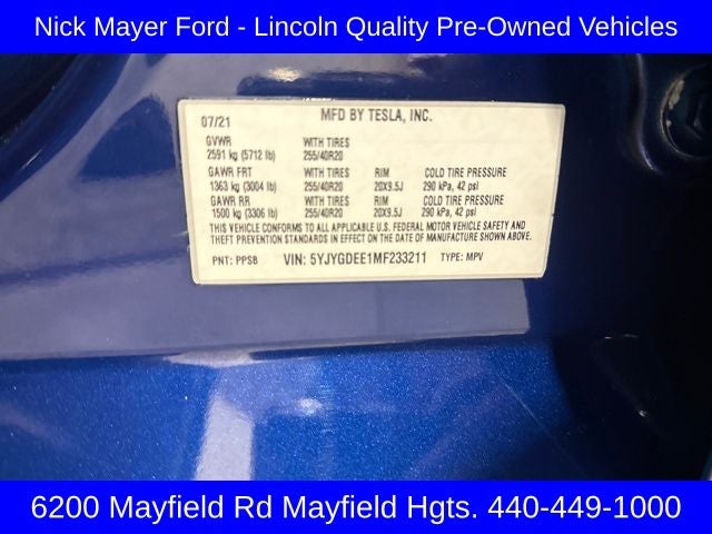 2021 Tesla Model Y Long Range