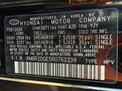 2024 Hyundai Palisade SEL 7 Passenger
