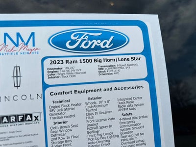 2023 RAM 1500 Big Horn/Lone Star