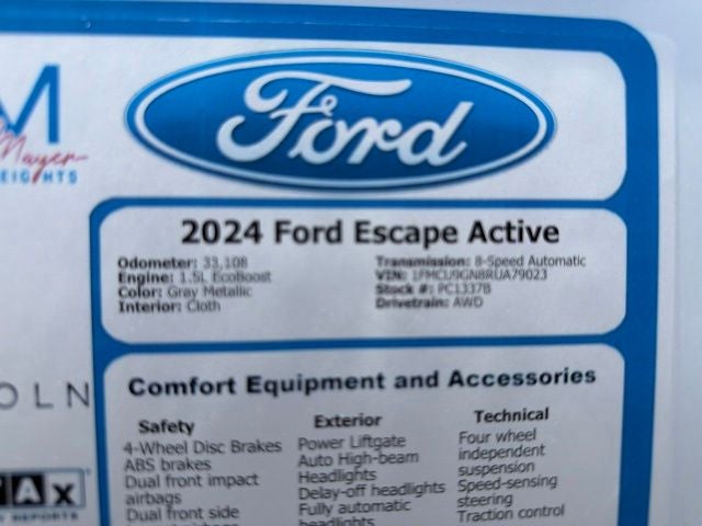 2024 Ford Escape Active