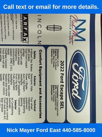 2022 Ford Escape SEL