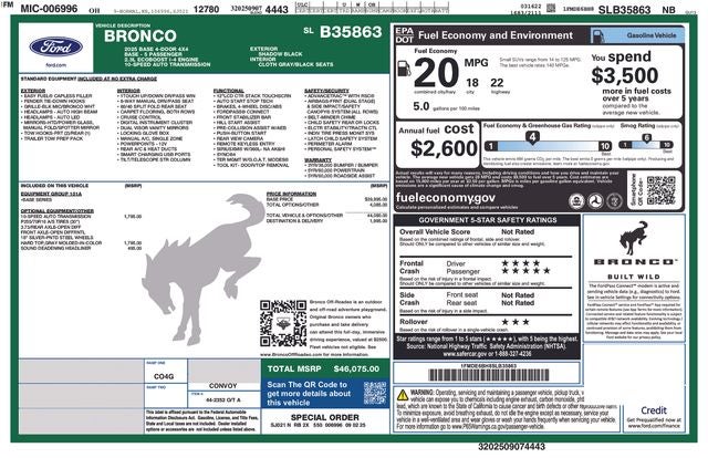 2025 Ford Bronco Base