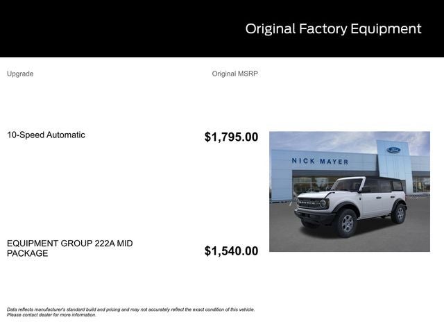 2026 Ford Bronco Big Bend