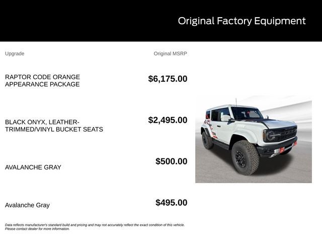 2026 Ford Bronco Raptor