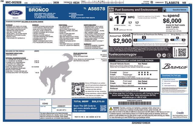 2026 Ford Bronco Heritage Edition