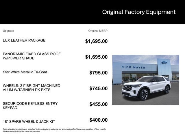 2026 Ford Explorer Platinum
