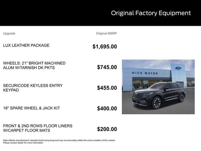 2026 Ford Explorer Platinum