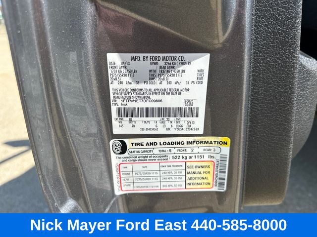 2013 Ford F-150 Platinum