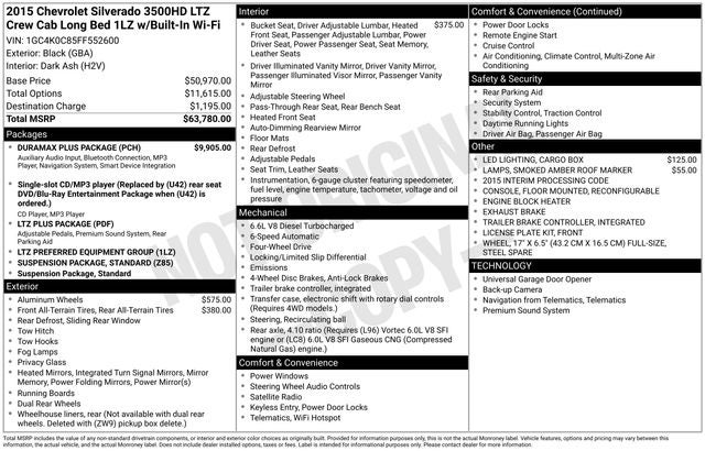 2015 Chevrolet Silverado 3500HD LTZ