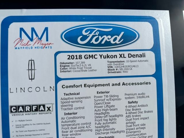 2018 GMC Yukon XL Denali