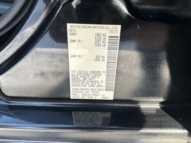 2023 Nissan Altima 2.5 SV