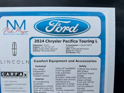 2024 Chrysler Pacifica Touring L