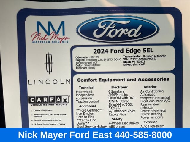 2024 Ford Edge SEL