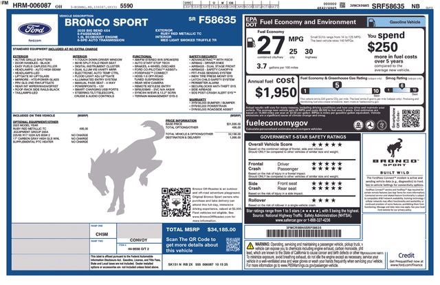 2025 Ford Bronco Sport Big Bend IN-TRANSIT