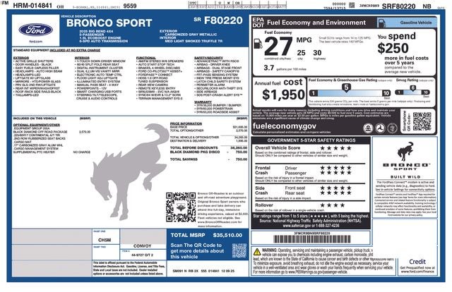 2025 Ford Bronco Sport Big Bend IN-TRANSIT