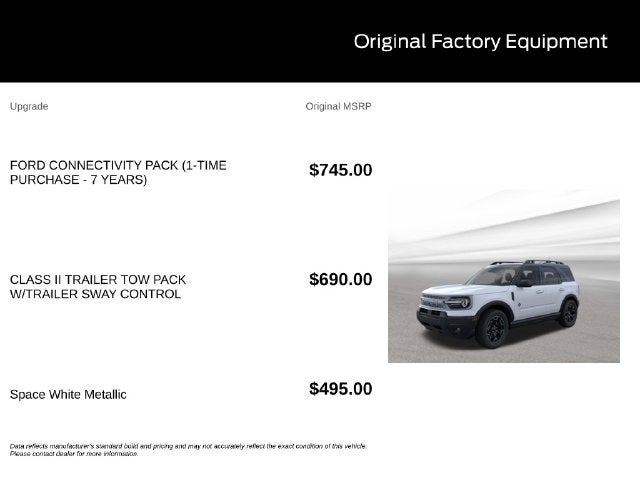 2026 Ford Bronco Sport Outer Banks IN-TRANSIT