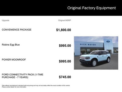 2026 Ford Bronco Sport Heritage IN-TRANSIT