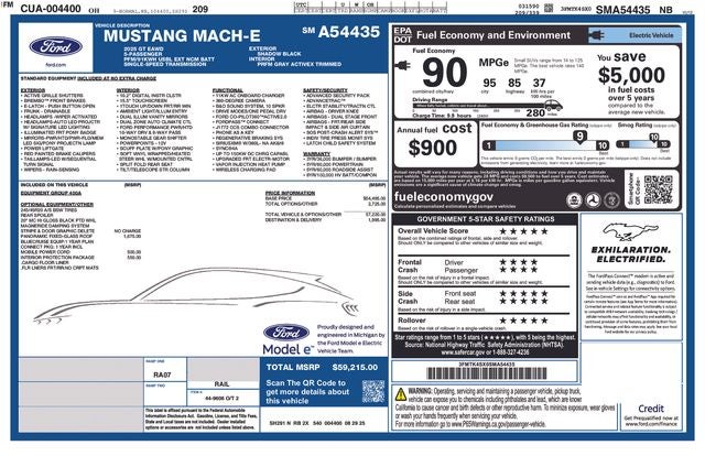 2025 Ford Mustang Mach-E GT