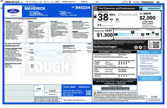 2026 Ford Maverick XLT