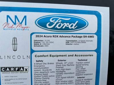 2024 Acura RDX Advance Package SH-AWD